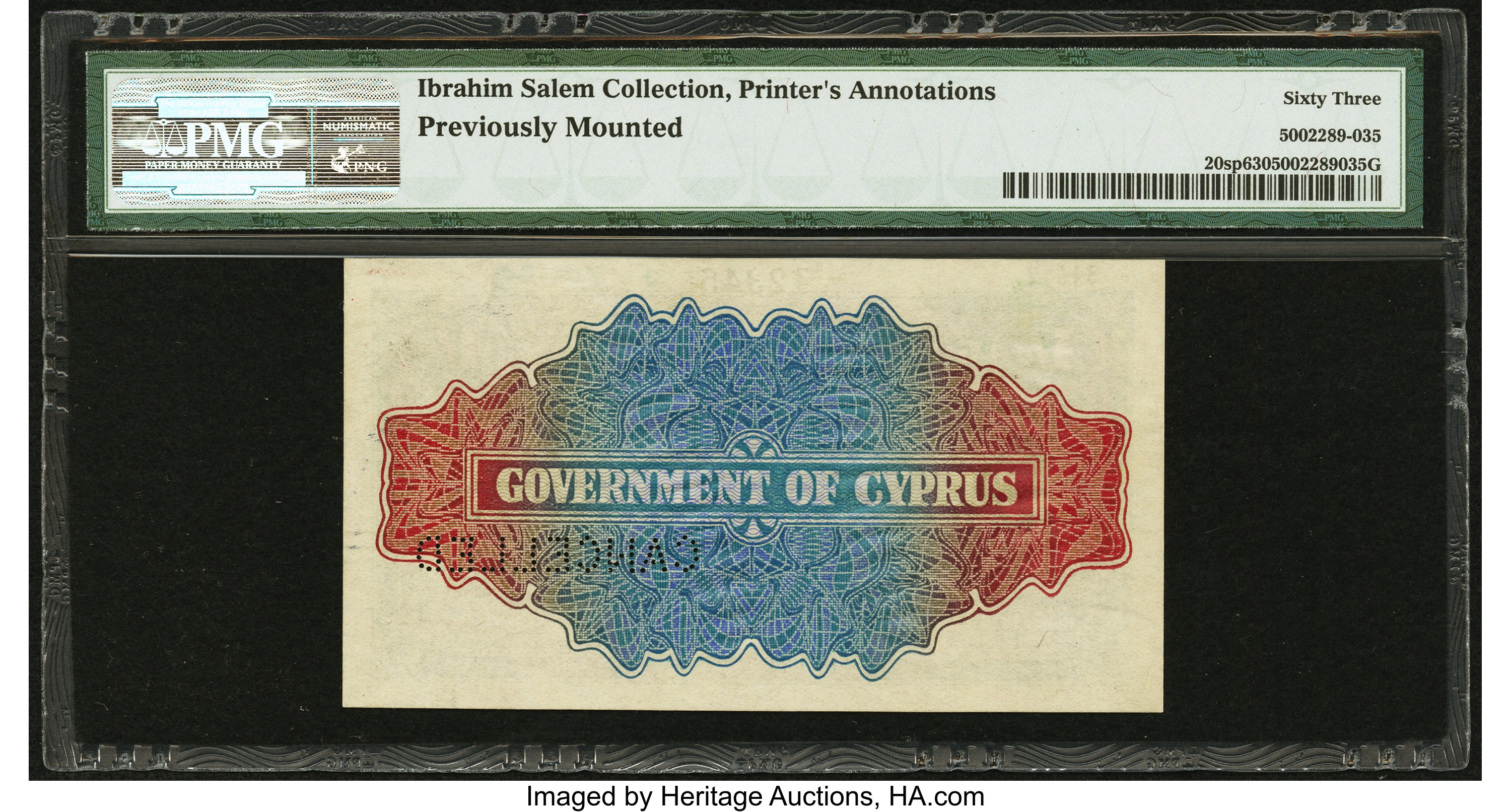 image for: Cyprus  1 shilling (B120h)