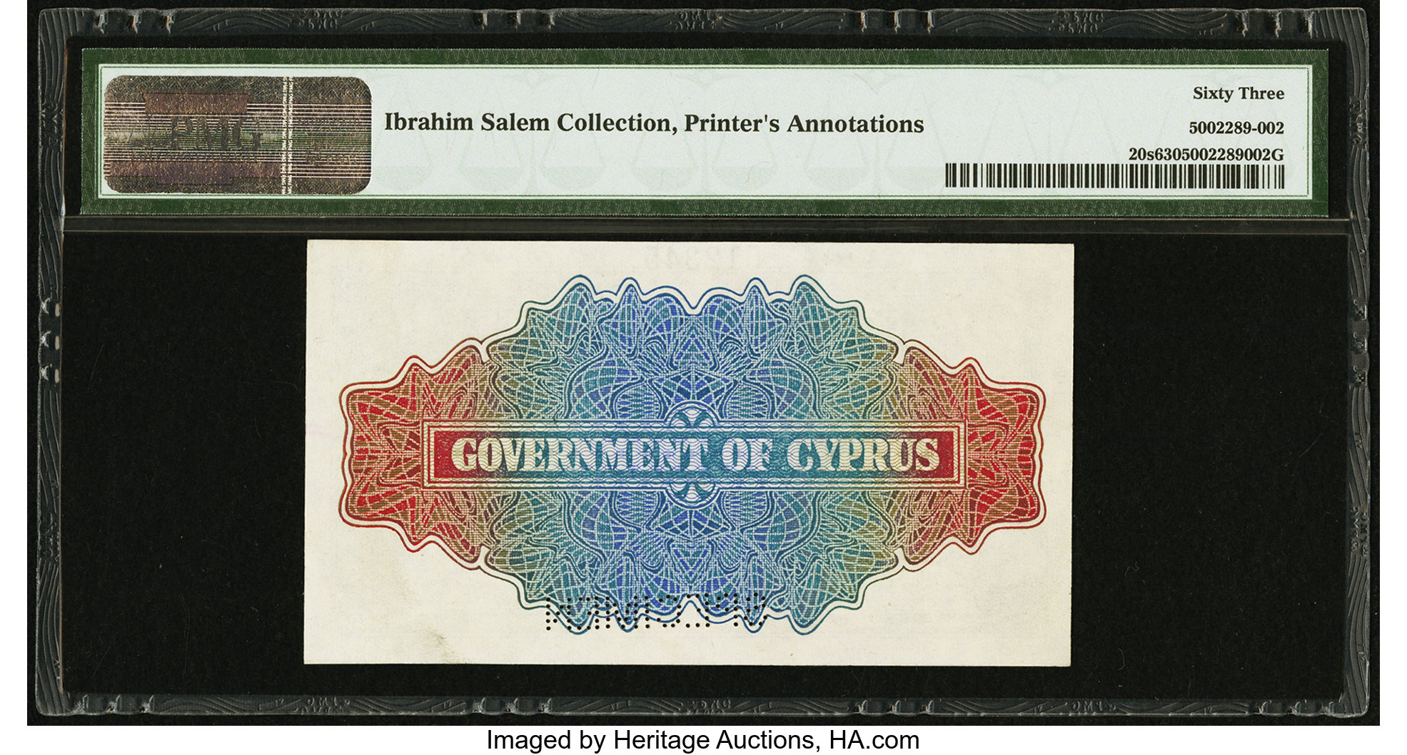 image for: Cyprus  1 shilling (B120as)