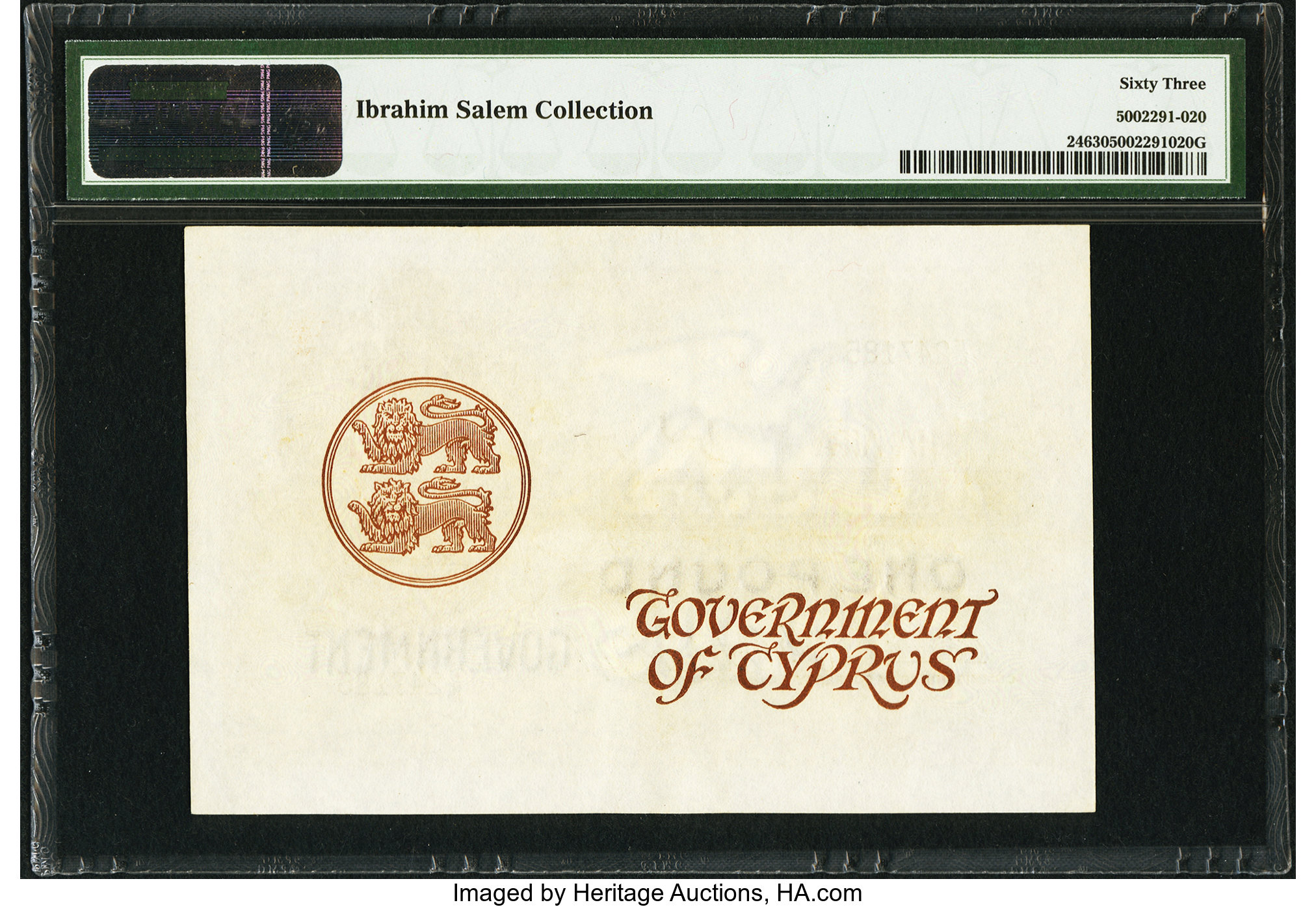 image for: Cyprus  1 pound (B124c)
