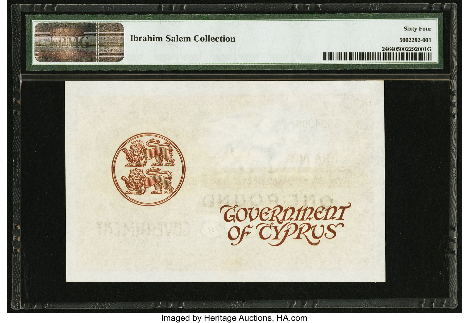 image for: Cyprus  1 pound (B124c)