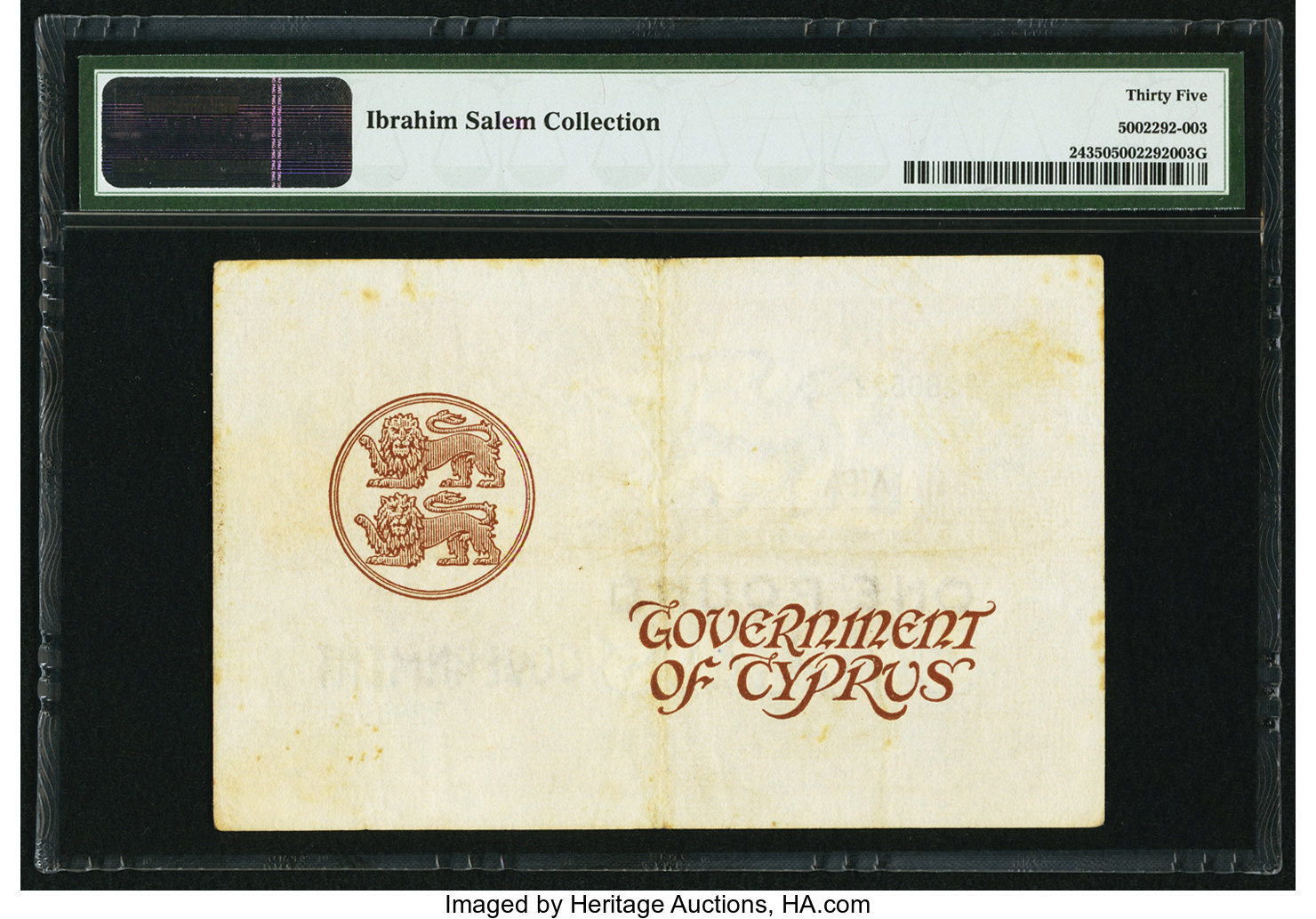 image for: Cyprus  1 pound (B124os)