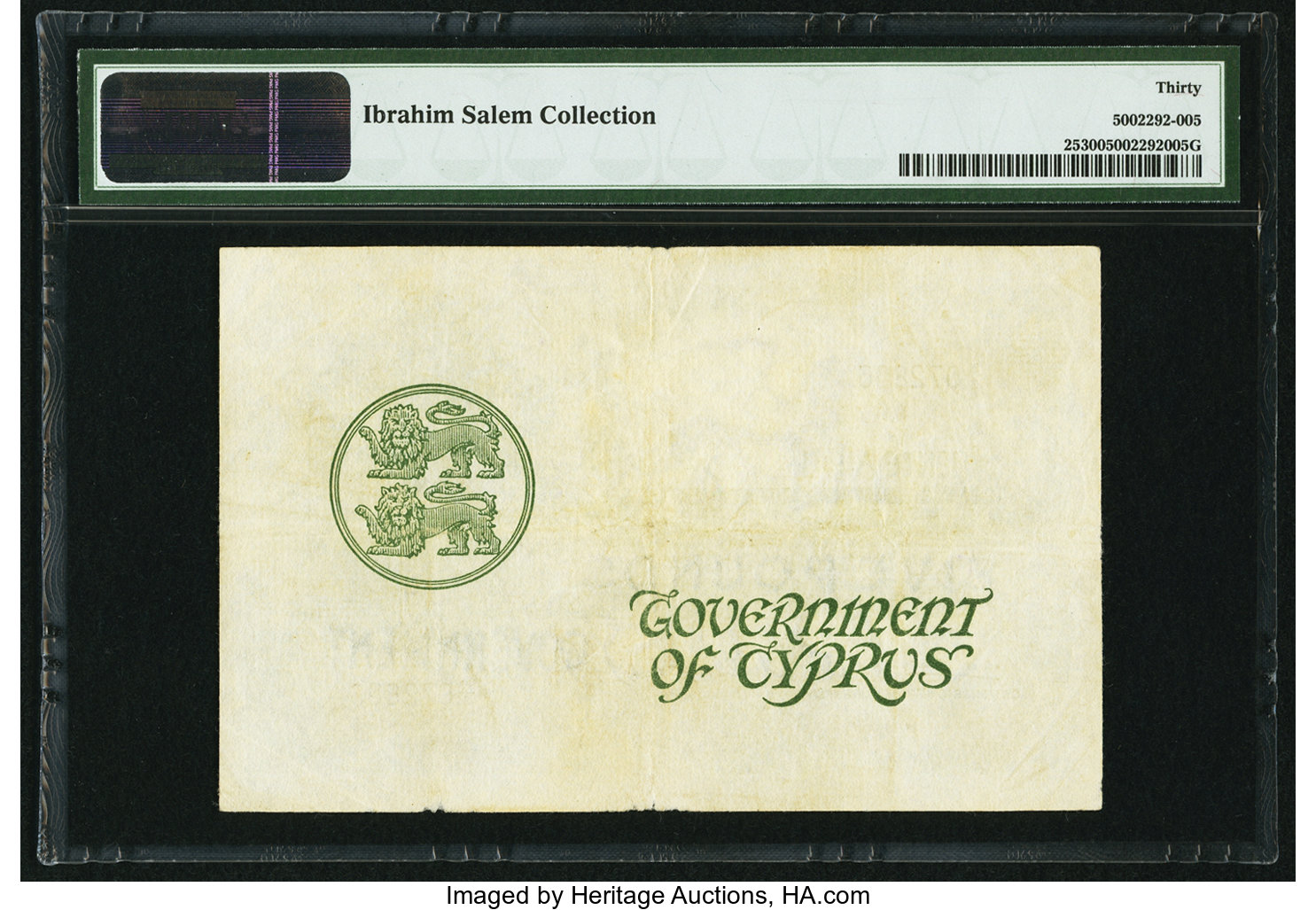 image for: Cyprus  5 pounds (B125j)