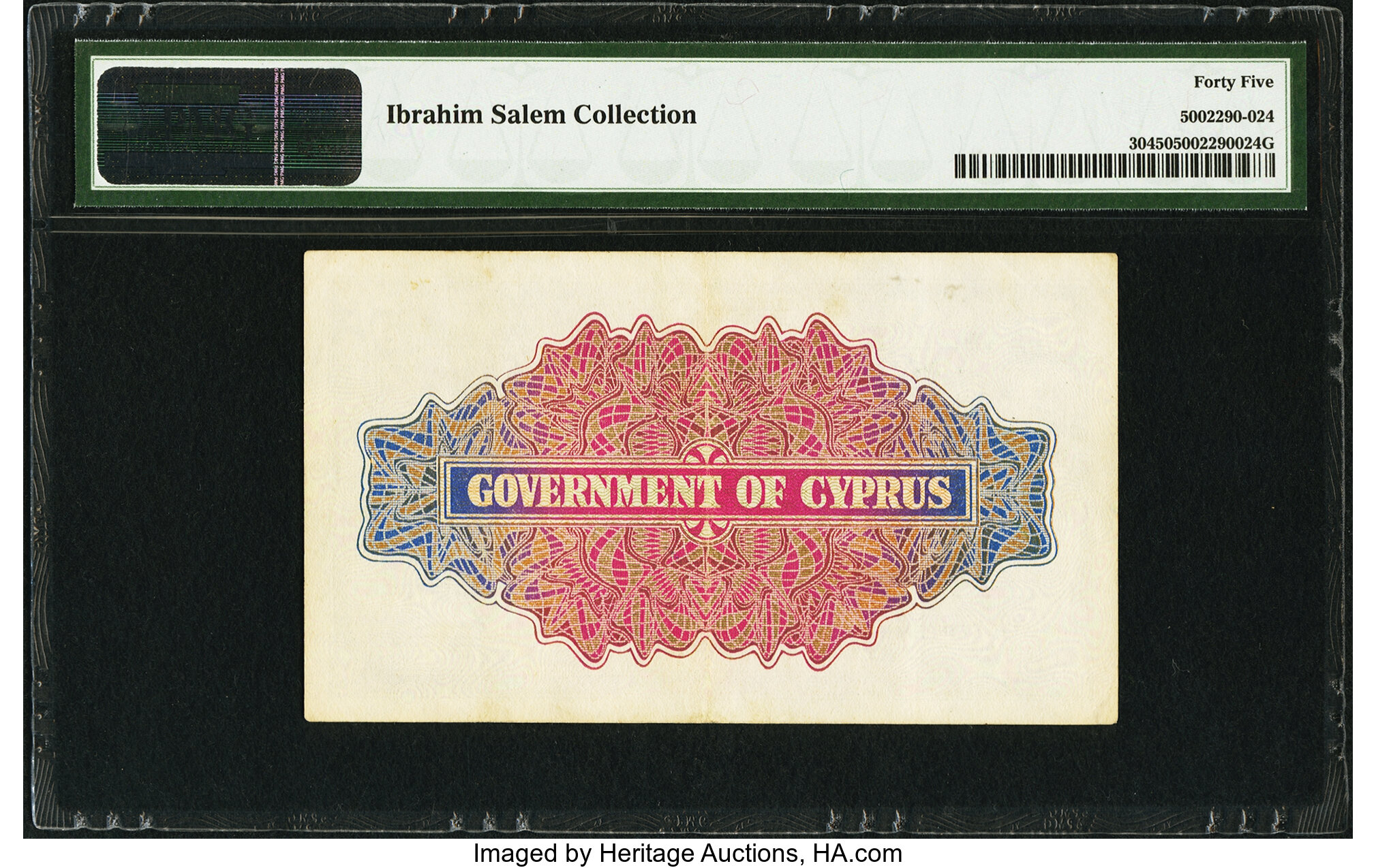 image for: Cyprus  5 shillings (B130a)