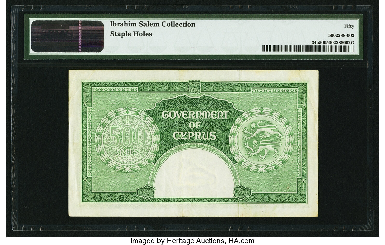 image for: Cyprus  500 mils (B134c)