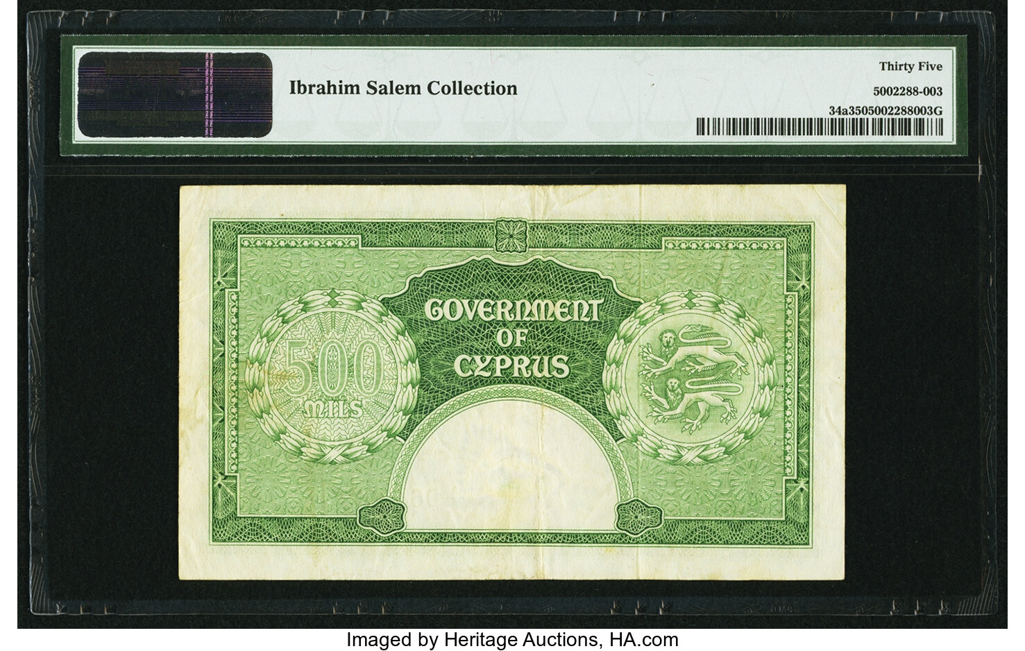 image for: Cyprus  500 mils (B134t)