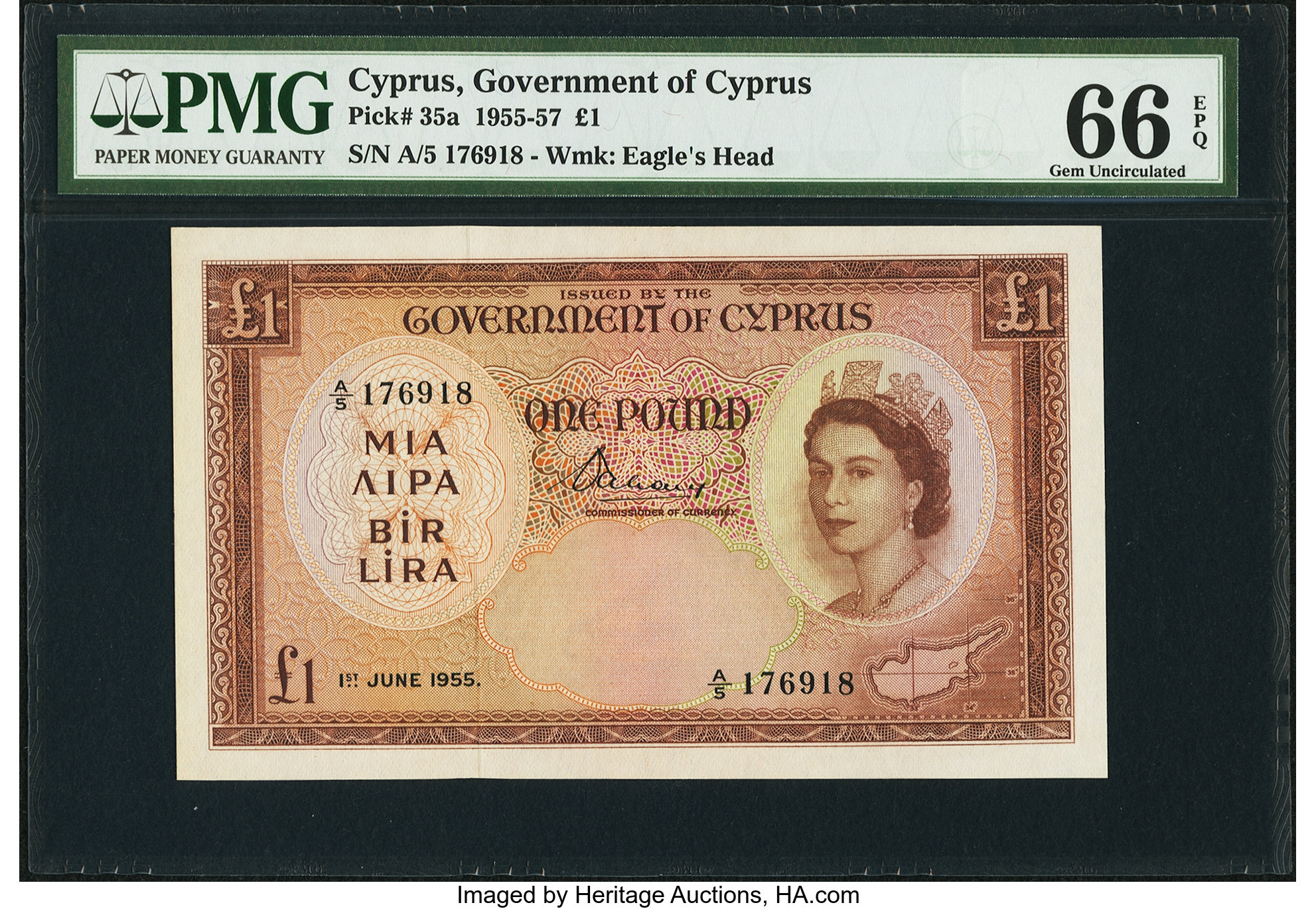 image for: Cyprus  1 pound (B135a)