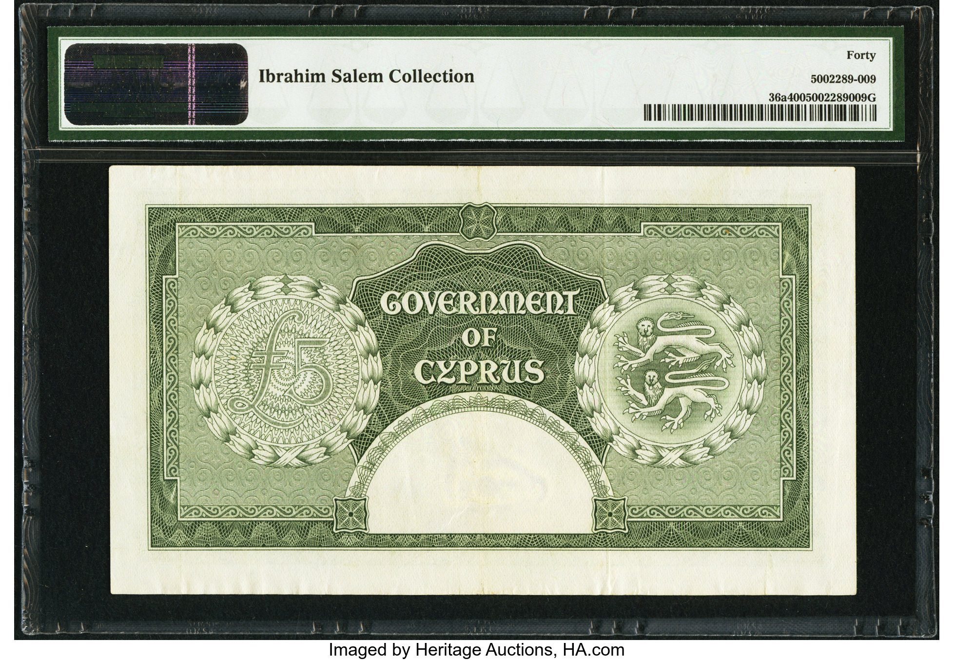 image for: Cyprus  5 pounds (B136d)