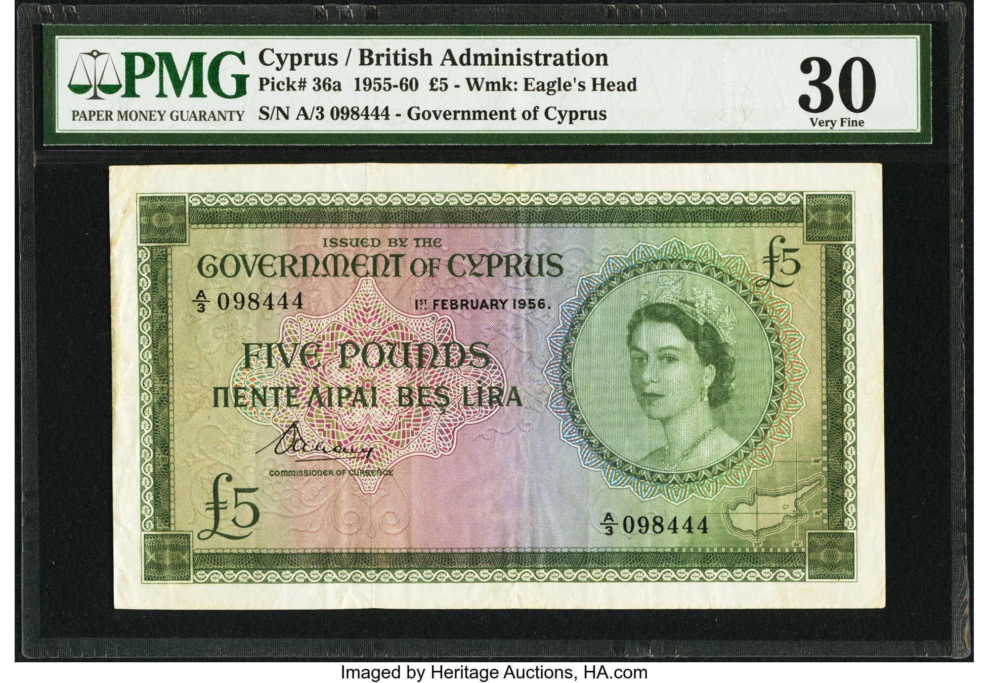 image for: Cyprus  5 pounds (B136ds2)