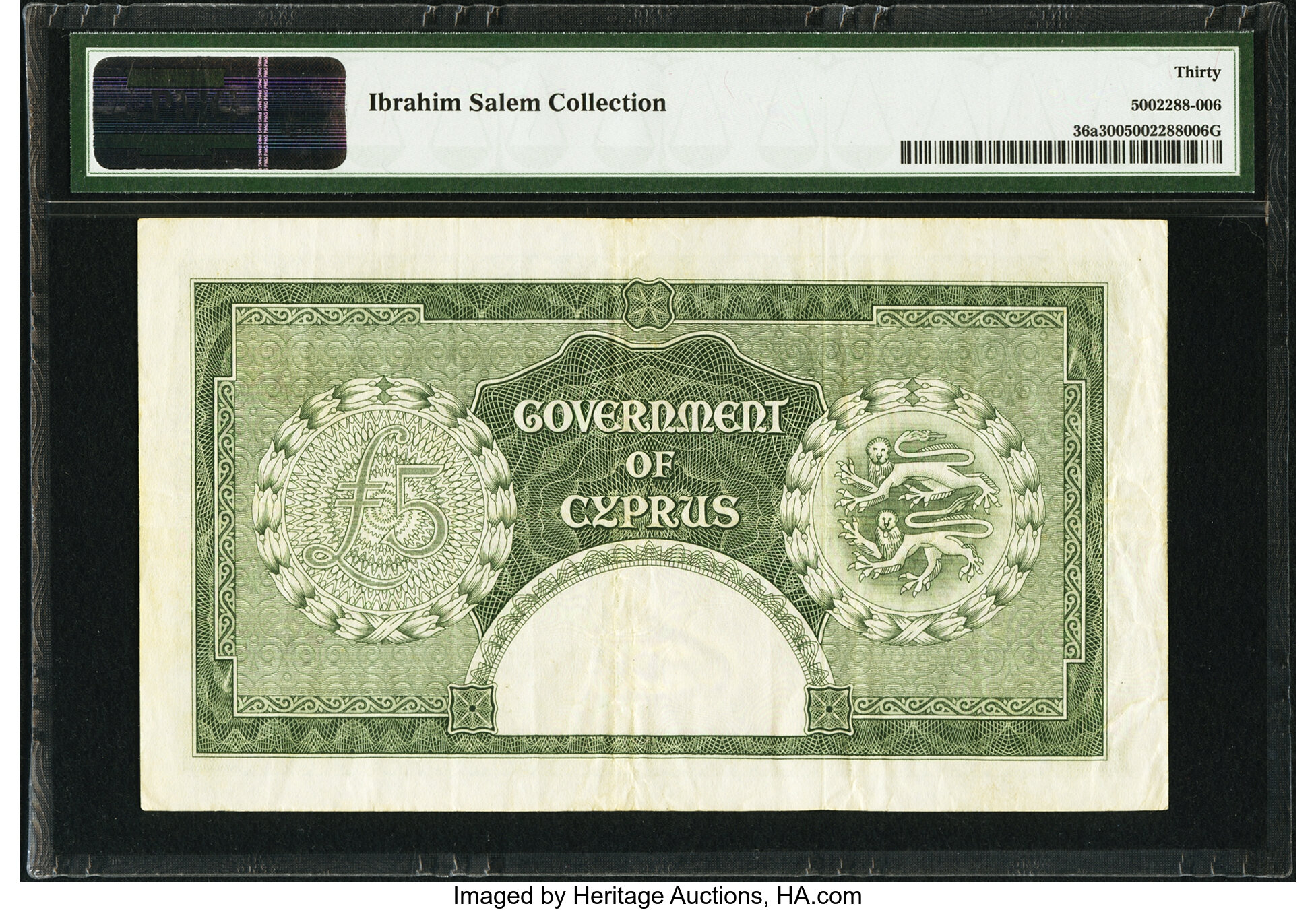 image for: Cyprus  5 pounds (B136ds2)