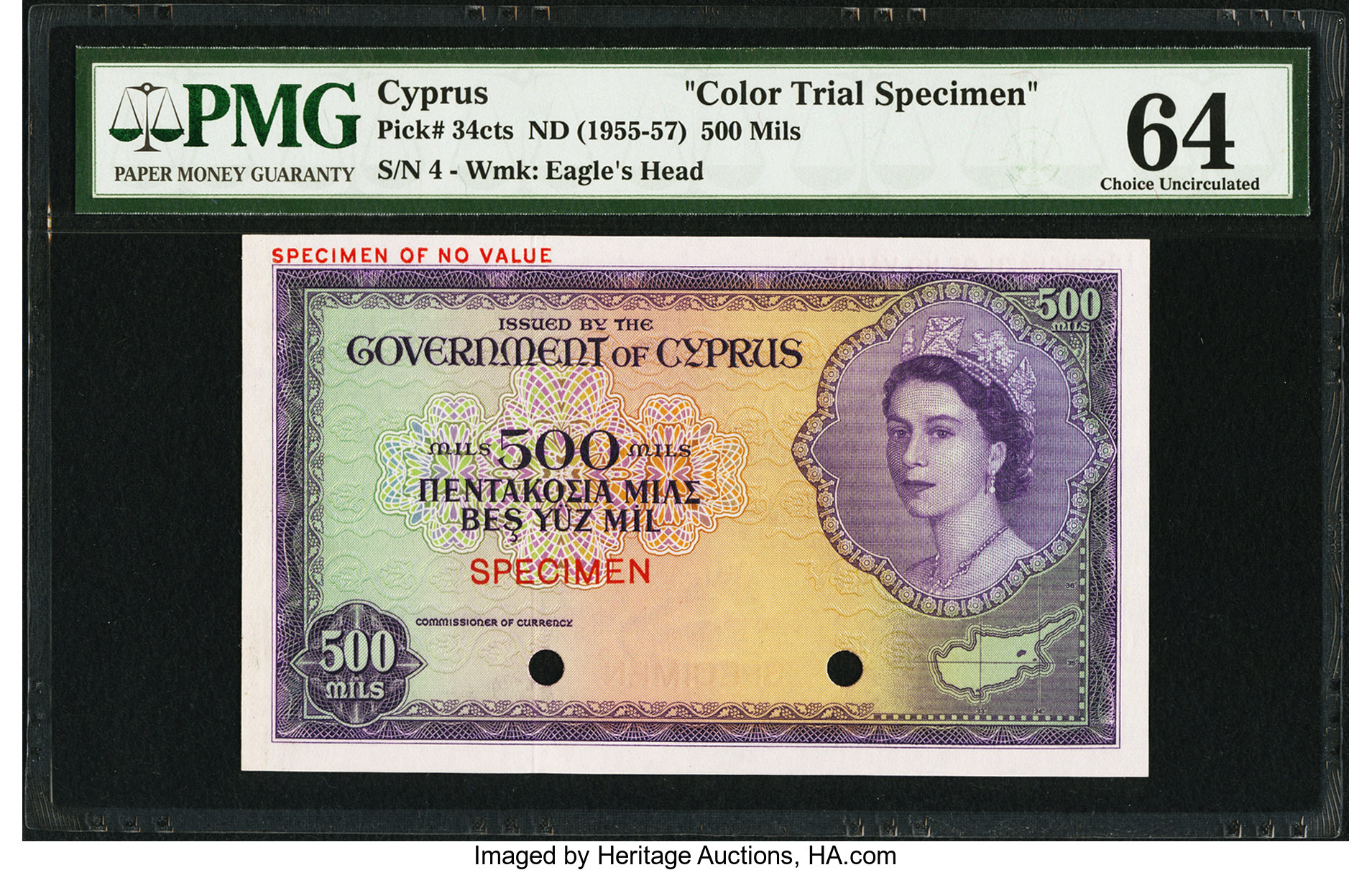 image for: Cyprus  500 mils (B134as2)
