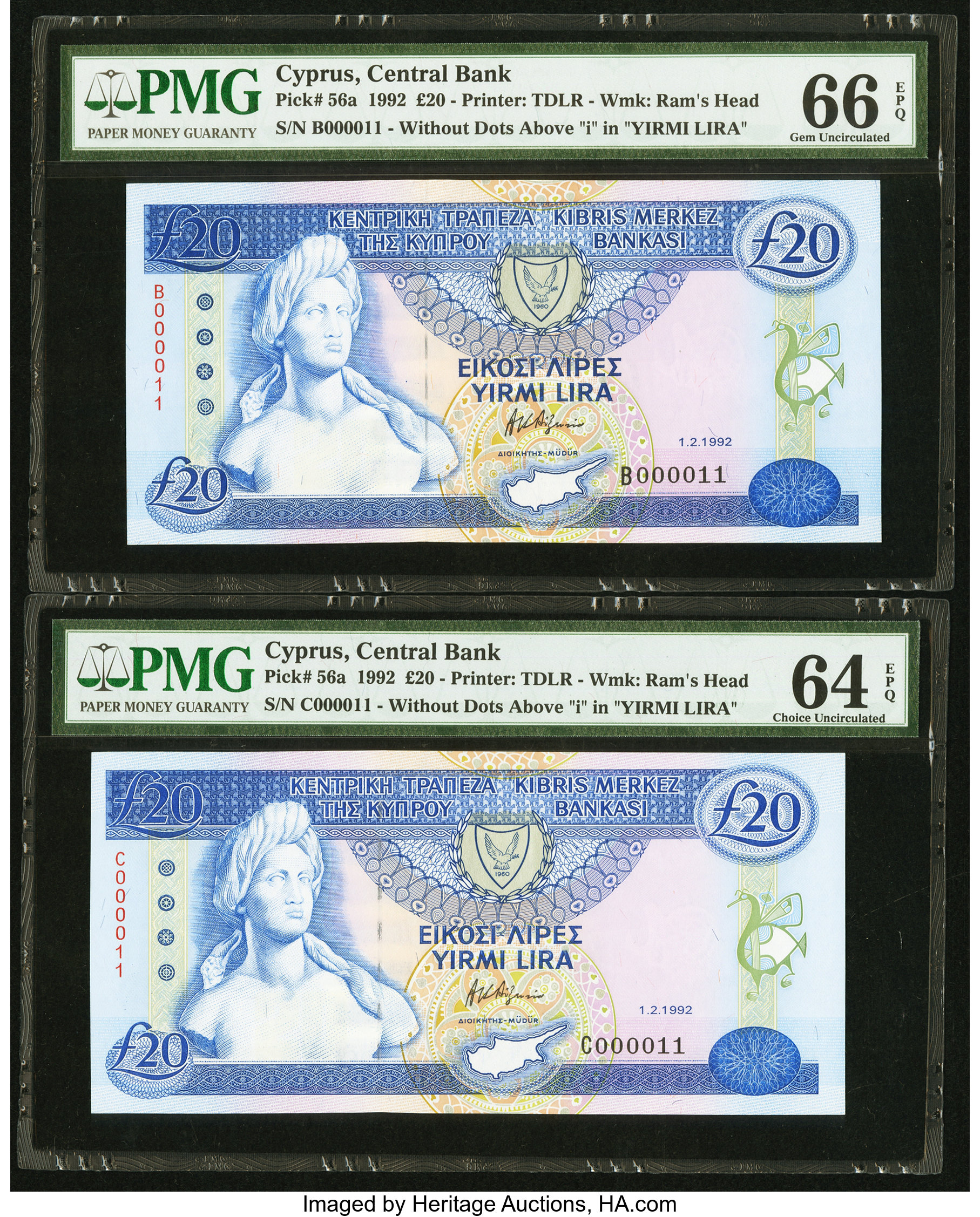 image for: Cyprus  20 pounds (B316bs)