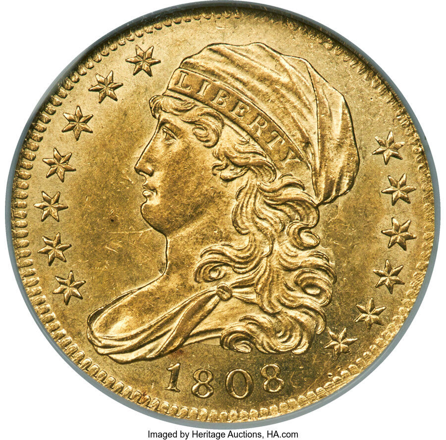 1808 $5 Wide 5D, BD-4 MS