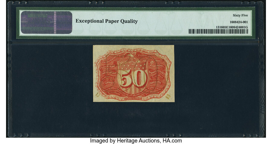 image for: Fr. 1316 50¢ Second Issue PMG Gem Uncirculated 65 EPQ....