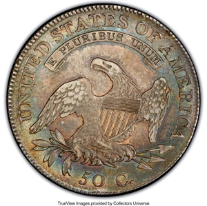 image for: 1809 50C Normal Edge, O-112, Low R.5, AU53 PCGS. Ex: Frederick Collection. PCGS Population: (1/2). NGC Census: (0/1). CDN: ...