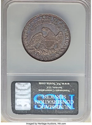 image for: 1822 50C O-108a, R.3, -- Improperly Cleaned -- NCS. AU Details. Mintage 1,559,573. ...