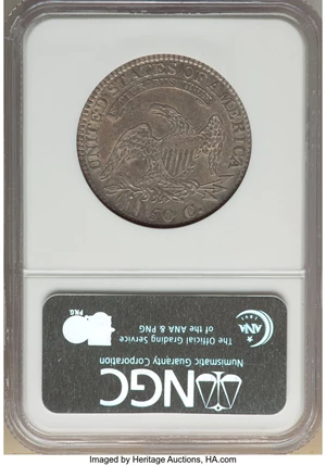 image for: 1813 50C O-110, R.3, AU53 NGC. NGC Census: (2/5). PCGS Population: (4/6). CDN: $987 Whsle. Bid for NGC/PCGS AU53. Mintage 1...