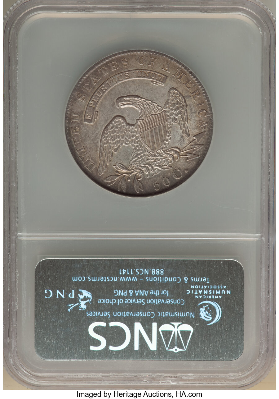 image for: 1835 50C O-110, R.3, -- Improperly Cleaned -- NCS. Unc Details.  Mintage 5,352,006. ...