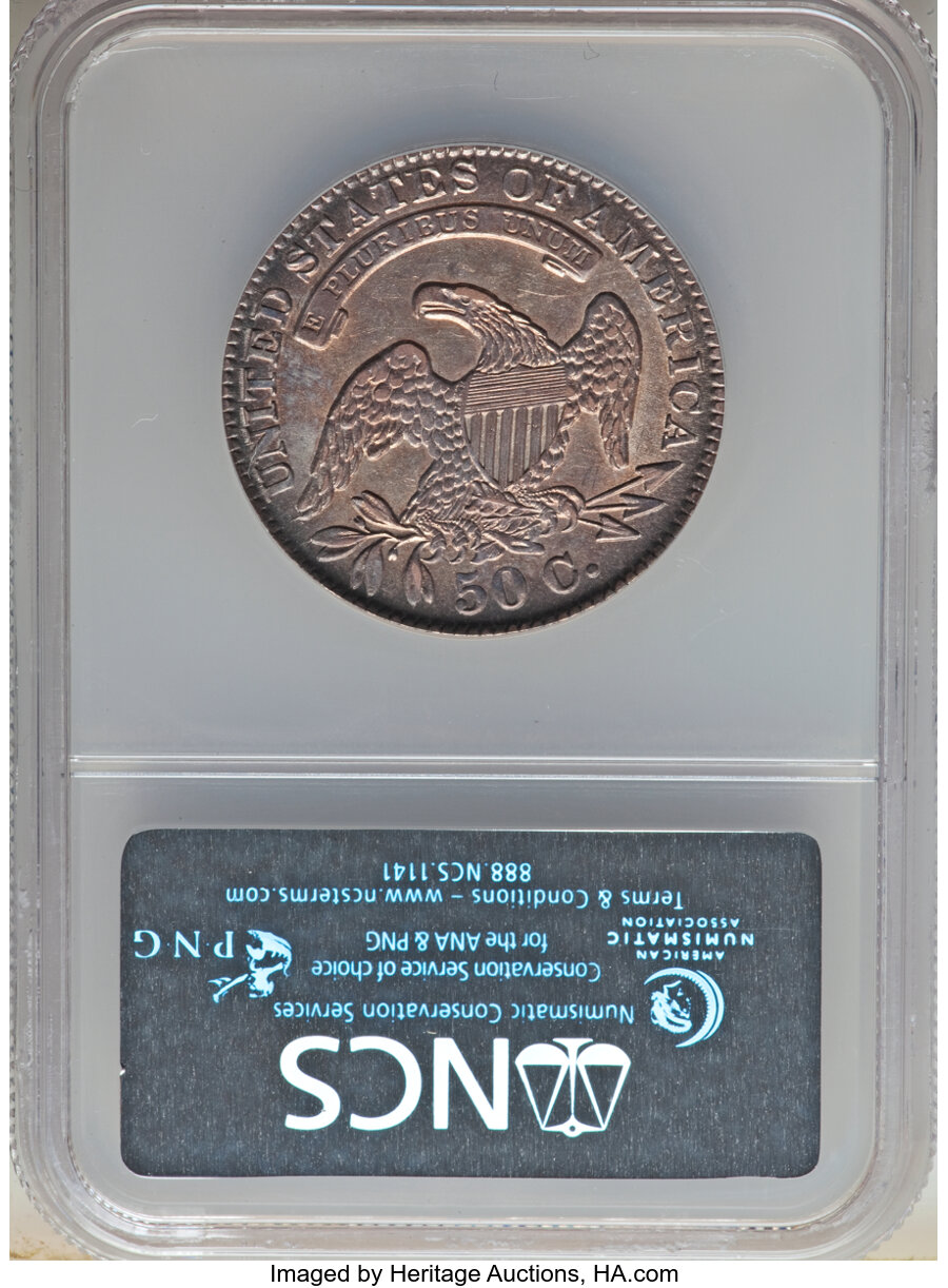 image for: 1833 50C O-114, R.2, -- Improperly Cleaned -- NCS. AU Details.  ...