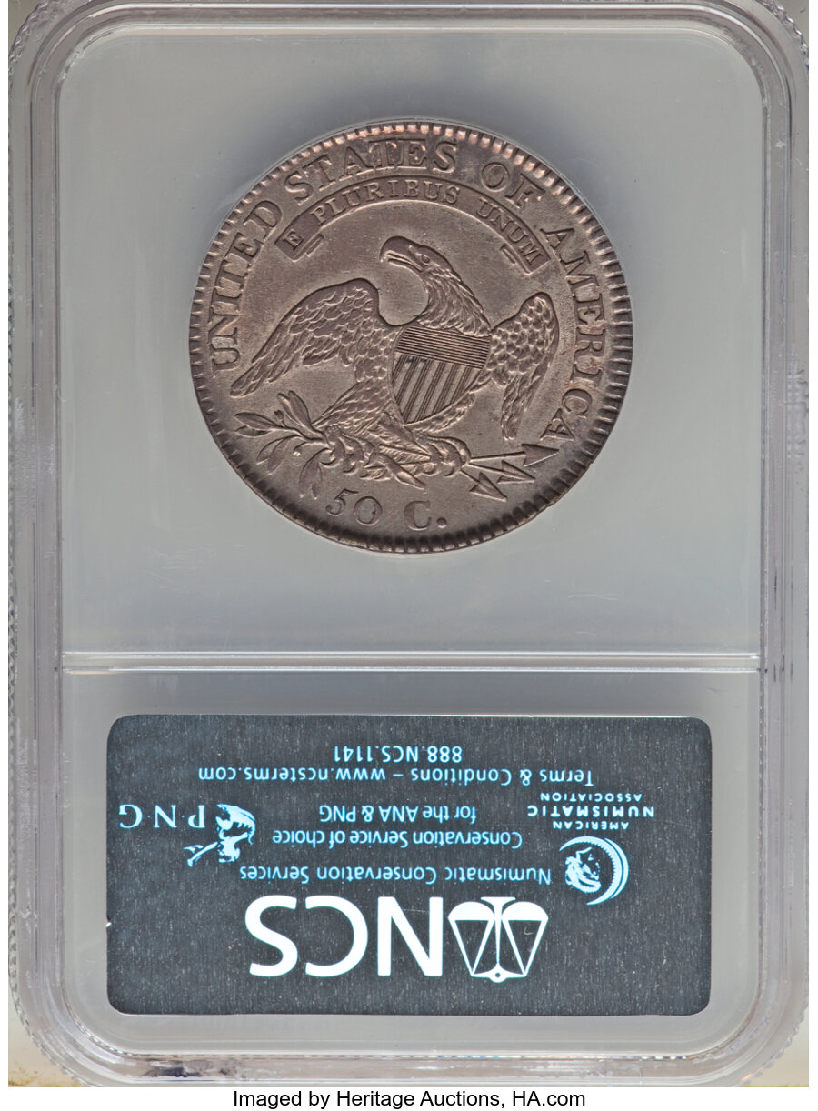 image for: 1811 50C Small 8, O-112, Low R.4, -- Improperly Cleaned -- NCS. AU Details.  ...