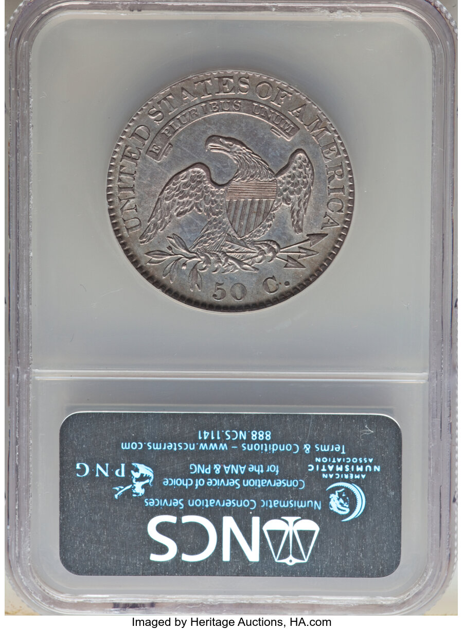 image for: 1822 50C O-113, R.3, -- Improperly Cleaned -- NCS. AU Details.  ...