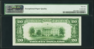image for: Fr. 1870-G $20 1929 Federal Reserve Bank Note. PMG Gem Uncirculated 66 EPQ....