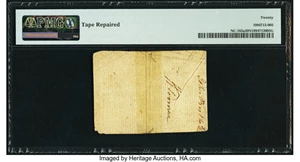 image for: North Carolina April 2, 1776 $6 Goat PMG Very Fine 20 Net....