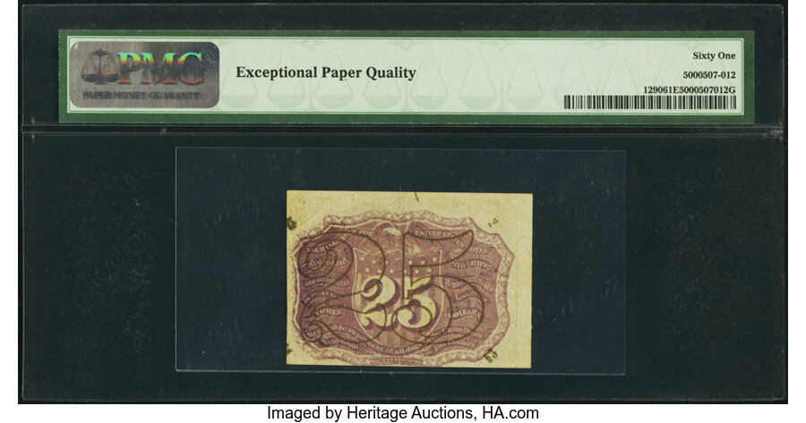 image for: Fr. 1290 25¢ Second Issue PMG Uncirculated 61 EPQ....