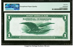 image for: Fr. 717 $1 1918 Federal Reserve Bank Note PMG Gem Uncirculated 65 EPQ....