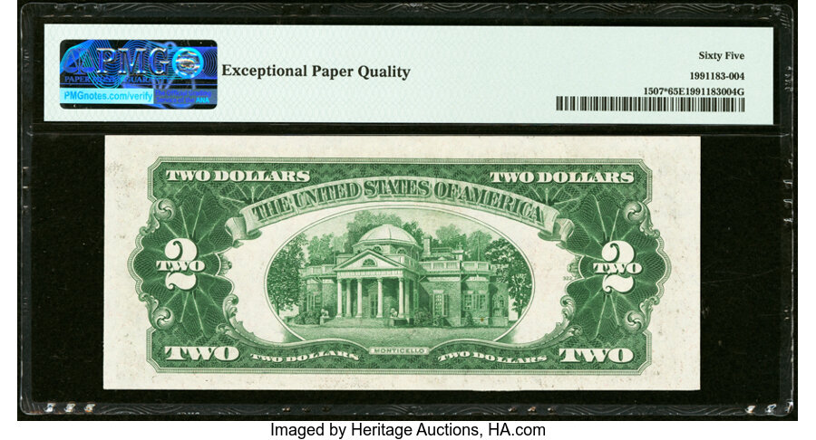 image for: Fr. 1507* $2 1928F Legal Tender Star Note. PMG Gem Uncirculated 65 EPQ....