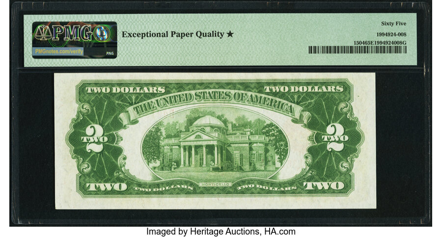 image for: Fr. 1504 $2 1928C Legal Tender Note. PMG Gem Uncirculated 65 EPQ*....