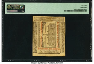 image for: Pennsylvania April 10, 1775 50s PMG Choice About Unc 58....
