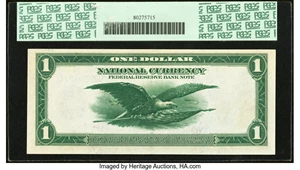 image for: Fr. 714 $1 1918 Federal Reserve Bank Note PCGS Choice About New 58....