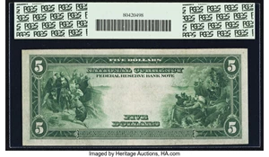 image for: Fr. 784 $5 1918 Federal Reserve Bank Note PCGS Very Fine 30....