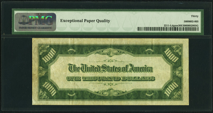 image for: Fr. 2211-L $1,000 1934 Mule Federal Reserve Note. PMG Very Fine 30 EPQ....