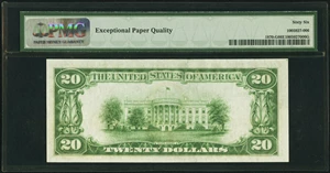 image for: Fr. 1870-G $20 1929 Federal Reserve Bank Note. PMG Gem Uncirculated 66 EPQ....