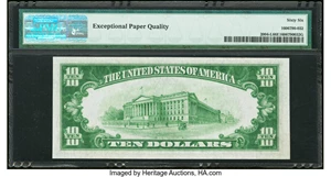 image for: Fr. 2004-L $10 1934 Federal Reserve Note. PMG Gem Uncirculated 66 EPQ....