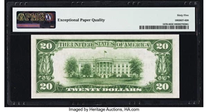 image for: Fr. 1870-I $20 1929 Federal Reserve Bank Note. PMG Gem Uncirculated 65 EPQ....