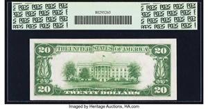 image for: Fr. 2050-K $20 1928 Federal Reserve Note. PCGS About New 50....