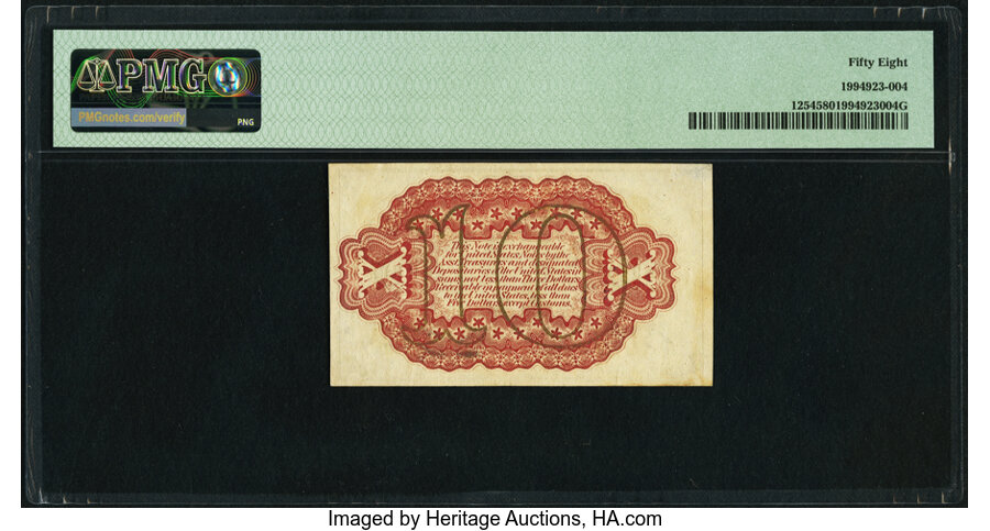 image for: Fr. 1254 10¢ Third Issue PMG Choice About Unc 58....