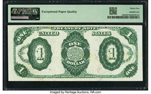 image for: Fr. 350 $1 1891 Treasury Note PMG Choice Very Fine 35 EPQ....