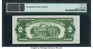 image for: Fr. 1506 $2 1928E Legal Tender Note. PMG Choice Uncirculated 64 EPQ....