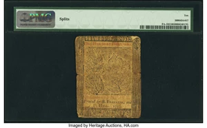image for: Pennsylvania April 25, 1759 £5 PMG Very Good 10....