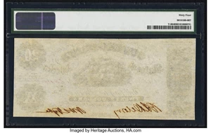 image for: T9 $20 1861 PF-13 Cr. 32 PMG Choice Uncirculated 64....