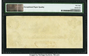 image for: T46 $10 1862 PF-2 Cr. 343 Plate State II PMG Choice About Unc 58 EPQ....