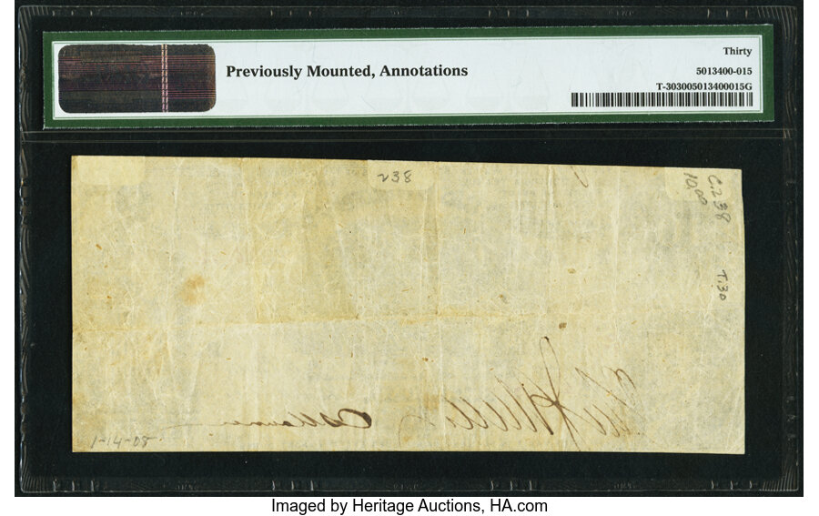 image for: T30 $10 1861 PF-1 Cr. 238 PMG Very Fine 30....