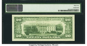 image for: Low Serial Number 73 Fr. 2070-E $20 1969C Federal Reserve Note. PMG Choice Uncirculated 64....