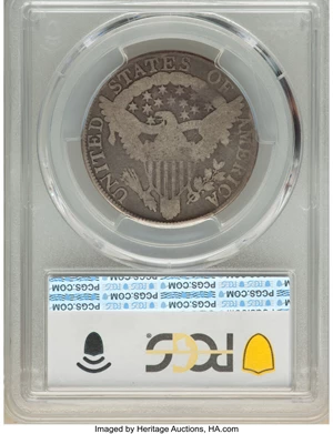 image for: 1806/5 50C Large Stars, O-101, T-6, R.3, AG3 PCGS. PCGS Population: (1/44). NGC Census: (0/28). CDN: $200 Whsle. Bid for NG...
