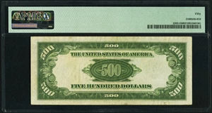 image for: Fr. 2202-I $500 1934A Federal Reserve Note. PMG About Uncirculated 50....