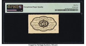 image for: Fr. 1310 50¢ First Issue Courtesy Autograph PMG About Uncirculated 55 EPQ....