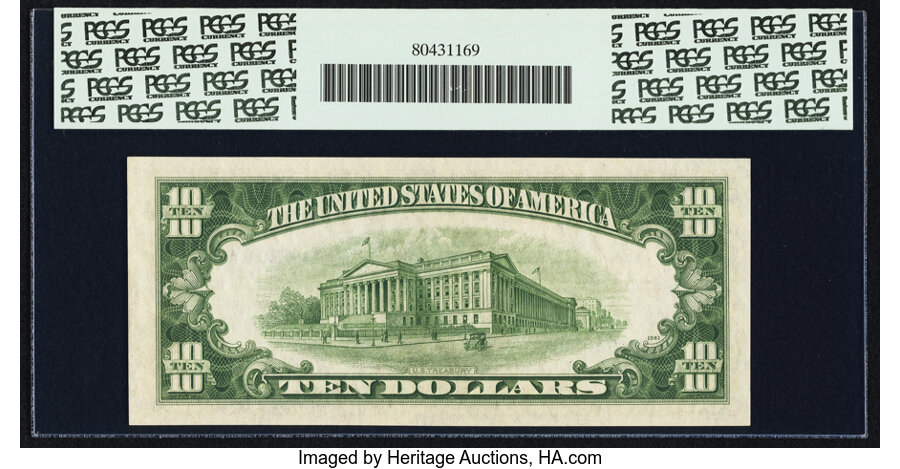 image for: Fr. 1707 $10 1953A Silver Certificate. PCGS Very Choice New 64PPQ....